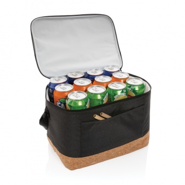 Logotrade promotional gift picture of: Impact AWARE™ XL RPET two tone cooler bag with cork detail