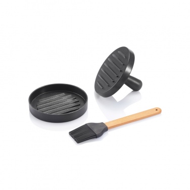 Logotrade promotional merchandise image of: BBQ set with hamburger press and brush