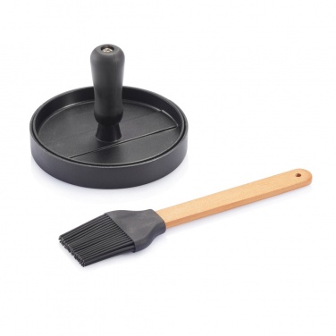 Logotrade promotional products photo of: BBQ set with hamburger press and brush