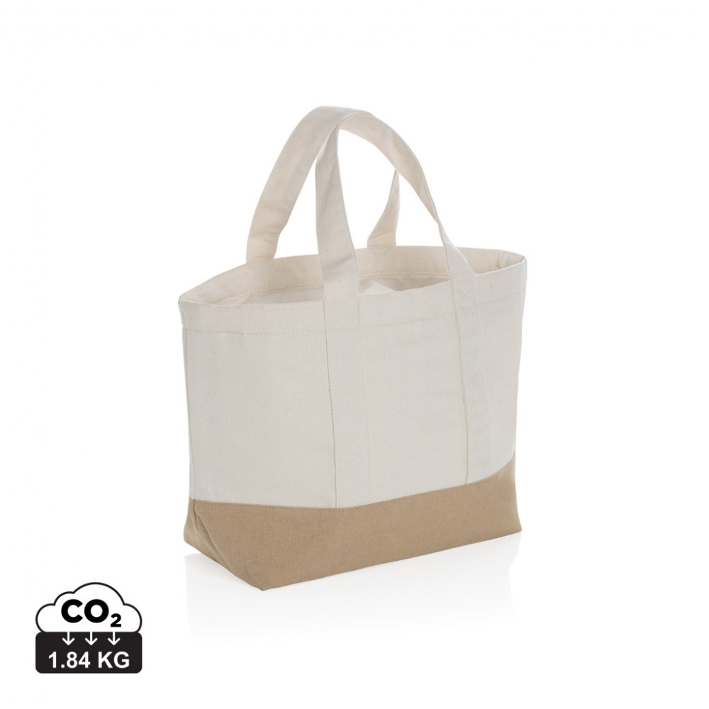 Logo trade corporate gift photo of: Impact Aware™ 285 gsm rcanvas cooler bag undyed