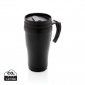 Stainless steel mug, black