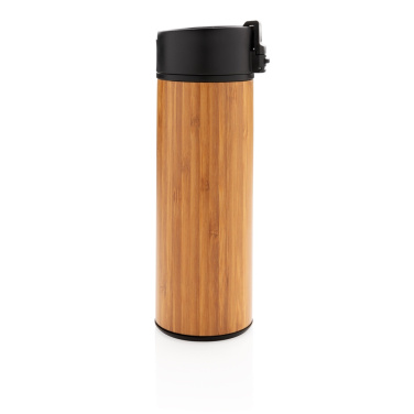 Logo trade promotional merchandise photo of: Bogota vacuum bamboo coffee mug