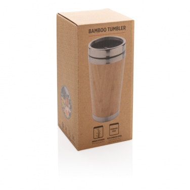 Logo trade promotional gifts image of: Bamboo tumbler