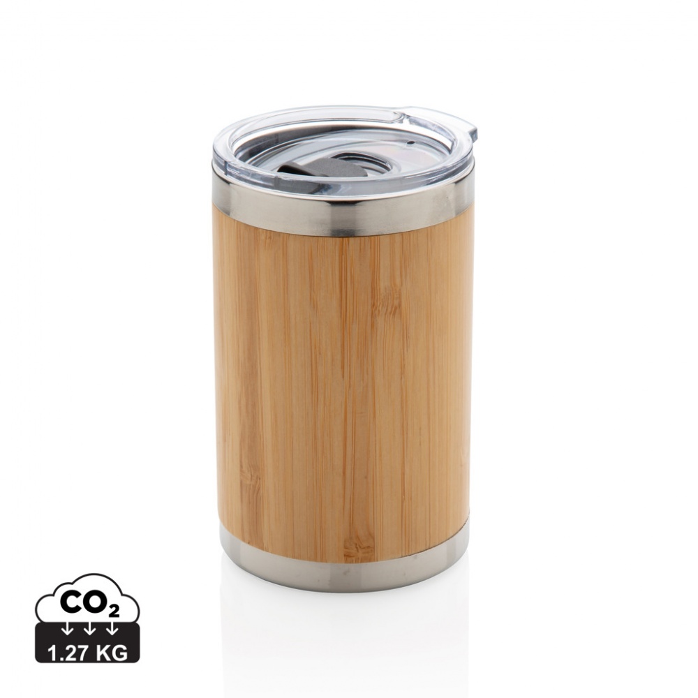 Logo trade corporate gift photo of: Bamboo coffee to go tumbler