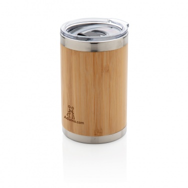 Logo trade business gift photo of: Bamboo coffee to go tumbler