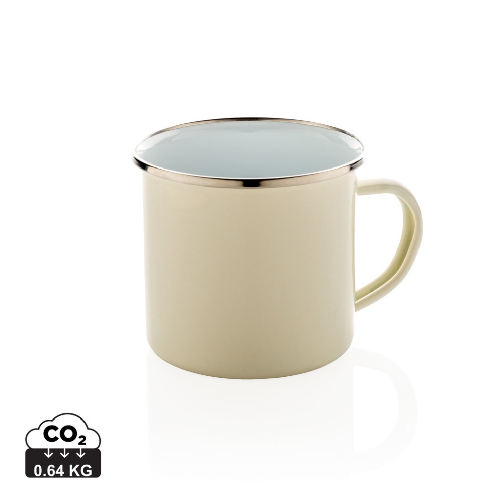 Logo trade corporate gift photo of: Vintage enamel mug