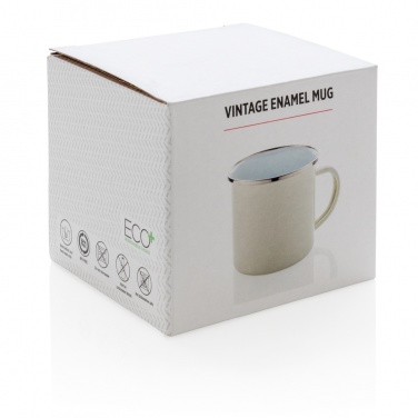 Logo trade promotional products image of: Vintage enamel mug