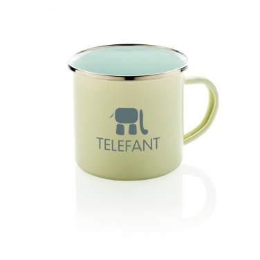 Logo trade promotional merchandise image of: Vintage enamel mug