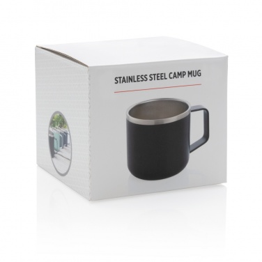 Logo trade promotional giveaway photo of: Stainless steel camp mug