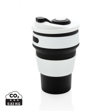 Logo trade promotional gift photo of: Foldable silicone cup