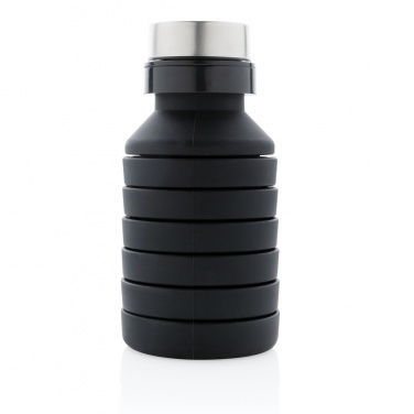 Logotrade promotional giveaway image of: Leakproof collapsible silicone bottle with lid