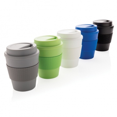 Logo trade promotional giveaways image of: Reusable Coffee cup with screw lid 350ml