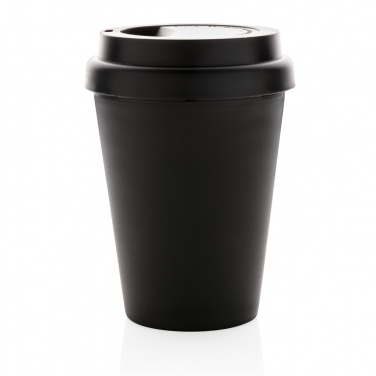 Logo trade promotional products image of: Reusable double wall coffee cup 300ml