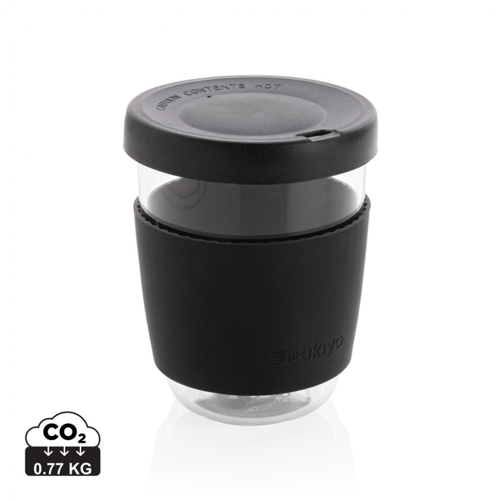 Logo trade promotional gifts picture of: Ukiyo borosilicate glass with silicone lid and sleeve