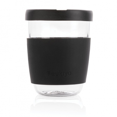 Logo trade promotional gifts image of: Ukiyo borosilicate glass with silicone lid and sleeve