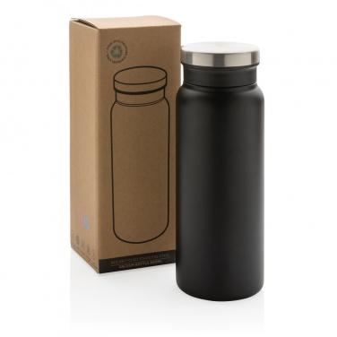 Logotrade promotional item image of: RCS Recycled stainless steel vacuum bottle 600ML