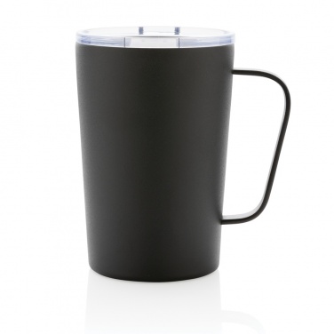 Logo trade promotional merchandise image of: RCS Recycled stainless steel modern vacuum mug with lid