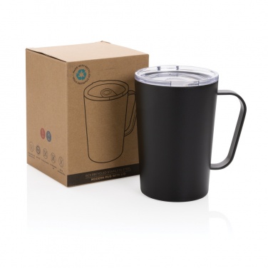 Logo trade promotional items image of: RCS Recycled stainless steel modern vacuum mug with lid