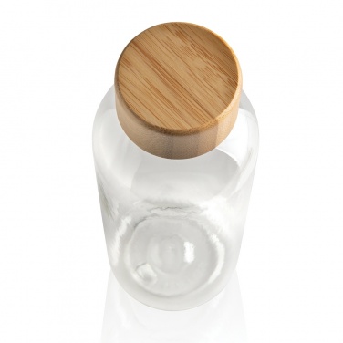 Logo trade promotional items picture of: RCS RPET bottle with bamboo lid