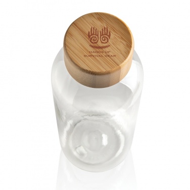 Logo trade promotional giveaways picture of: RCS RPET bottle with bamboo lid