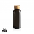 RCS RPET bottle with bamboo lid, black