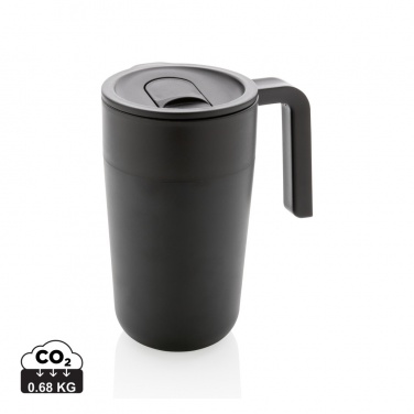 Logo trade promotional giveaways image of: GRS Recycled PP and SS mug with handle