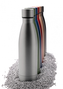 Logo trade promotional giveaway photo of: RCS Recycled stainless steel solid vacuum bottle