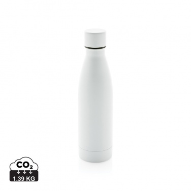 Logo trade business gifts image of: RCS Recycled stainless steel solid vacuum bottle