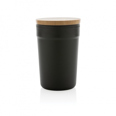 Logo trade advertising products image of: GRS certified recycled PP mug with bamboo lid