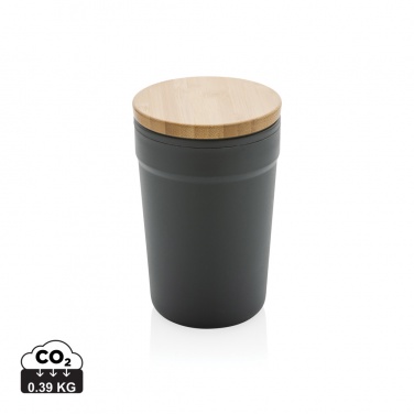 Logotrade promotional merchandise picture of: GRS certified recycled PP mug with bamboo lid