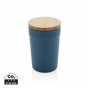 Logotrade promotional item picture of: GRS certified recycled PP mug with bamboo lid