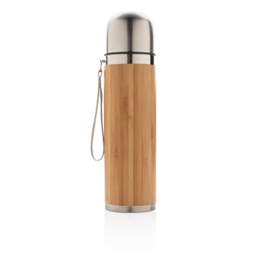 Logo trade promotional gift photo of: Bamboo vacuum travel flask