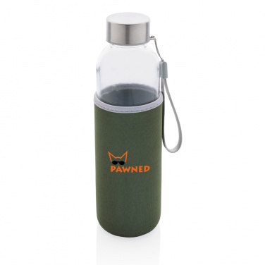 Logo trade promotional product photo of: Glass bottle with neoprene sleeve