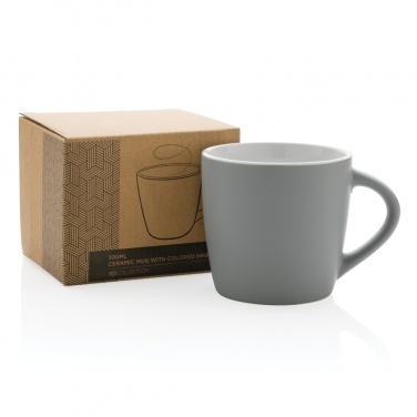 Logo trade corporate gifts picture of: Ceramic mug with coloured inner 300ml