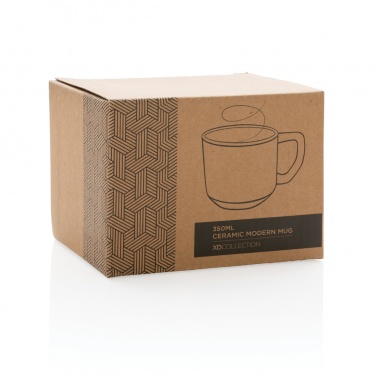 Logotrade promotional gift image of: Ceramic modern mug 350ml