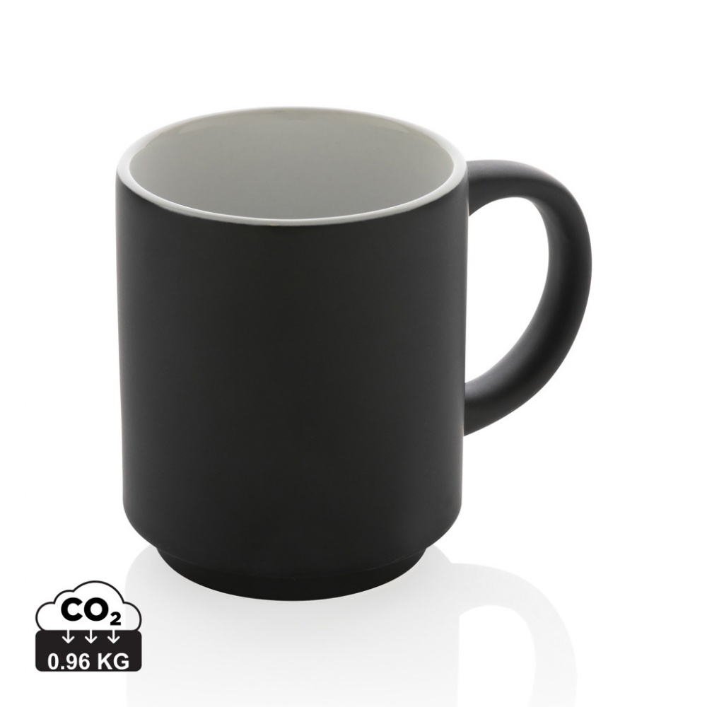 Logotrade promotional product picture of: Ceramic stackable mug 180ml