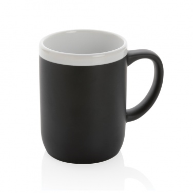 Logo trade promotional item photo of: Ceramic mug with white rim 300ml