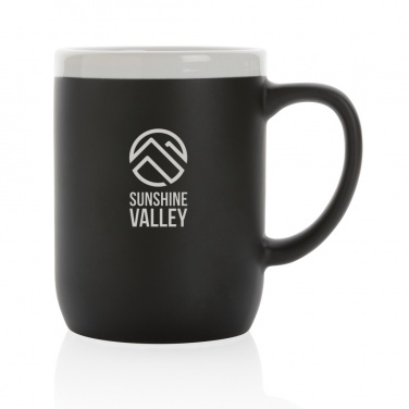 Logo trade promotional item photo of: Ceramic mug with white rim 300ml