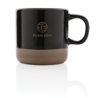 Logo trade promotional merchandise image of: Glazed ceramic mug 360ml