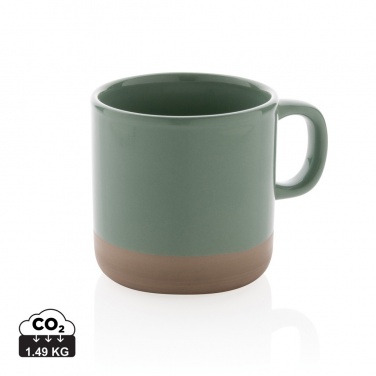 Logo trade promotional items image of: Glazed ceramic mug 360ml