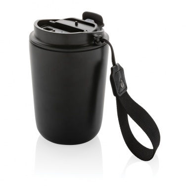 Logo trade promotional merchandise image of: Cuppa RCS re-steel vacuum tumbler with lanyard