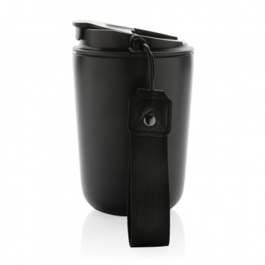 Logotrade promotional giveaway picture of: Cuppa RCS re-steel vacuum tumbler with lanyard