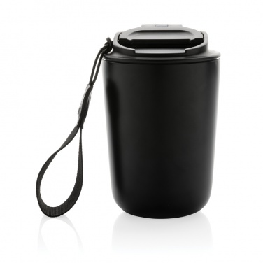 Logotrade promotional merchandise photo of: Cuppa RCS re-steel vacuum tumbler with lanyard