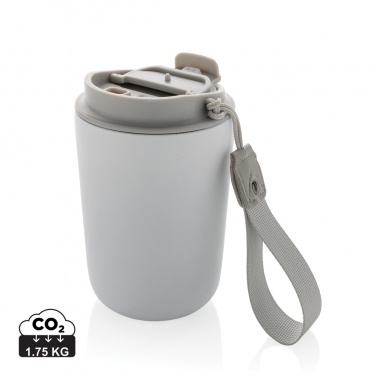 Logo trade corporate gifts picture of: Cuppa RCS re-steel vacuum tumbler with lanyard