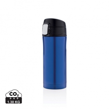 Logo trade promotional merchandise picture of: RCS Recycled stainless steel easy lock vacuum mug