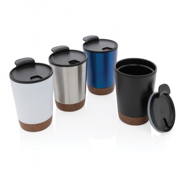 Logo trade promotional giveaways image of: GRS RPP stainless steel cork coffee tumbler