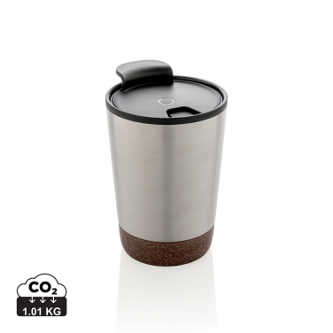 Logotrade promotional gift image of: GRS RPP stainless steel cork coffee tumbler