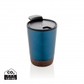 GRS RPP stainless steel cork coffee tumbler, blue