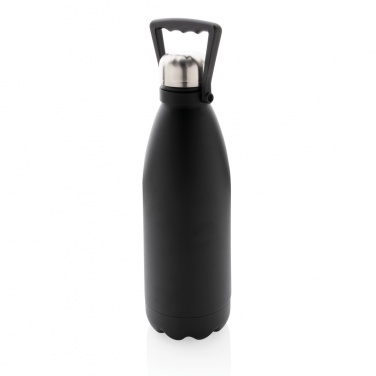 Logotrade promotional item image of: RCS Recycled stainless steel large vacuum bottle 1.5L