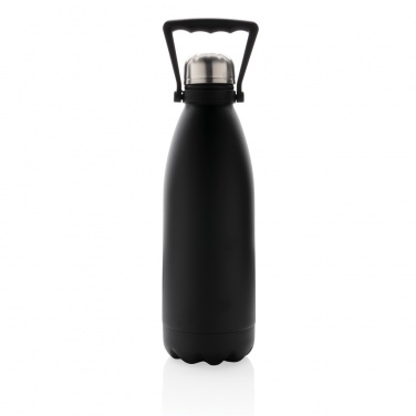 Logo trade promotional gifts image of: RCS Recycled stainless steel large vacuum bottle 1.5L